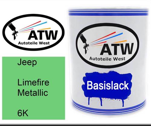 Jeep, Limefire Metallic, 6K: 1L Lackdose, von ATW Autoteile West.